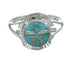 Southwest Turquoise Opal Sterling Silver Ring Size 5-1/2 YX71206